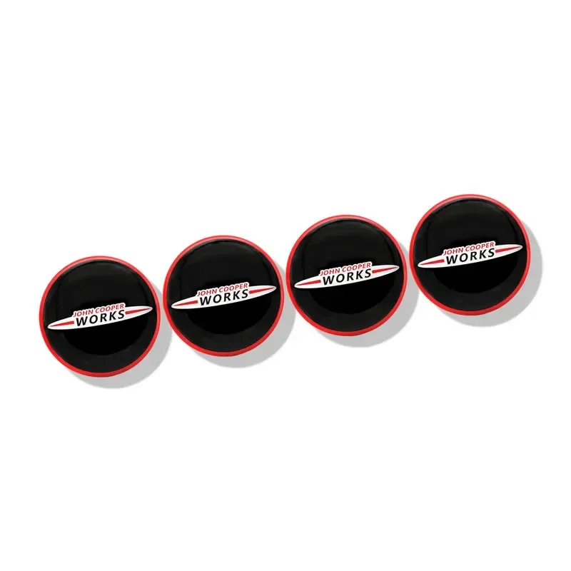 4Pcs 56mm JCW John Cooper Works Logo Car Wheel Center Hub Cap Rim Cover Decor For Mini Cooper Countryman R56 R50 R53 F56 F55 R60