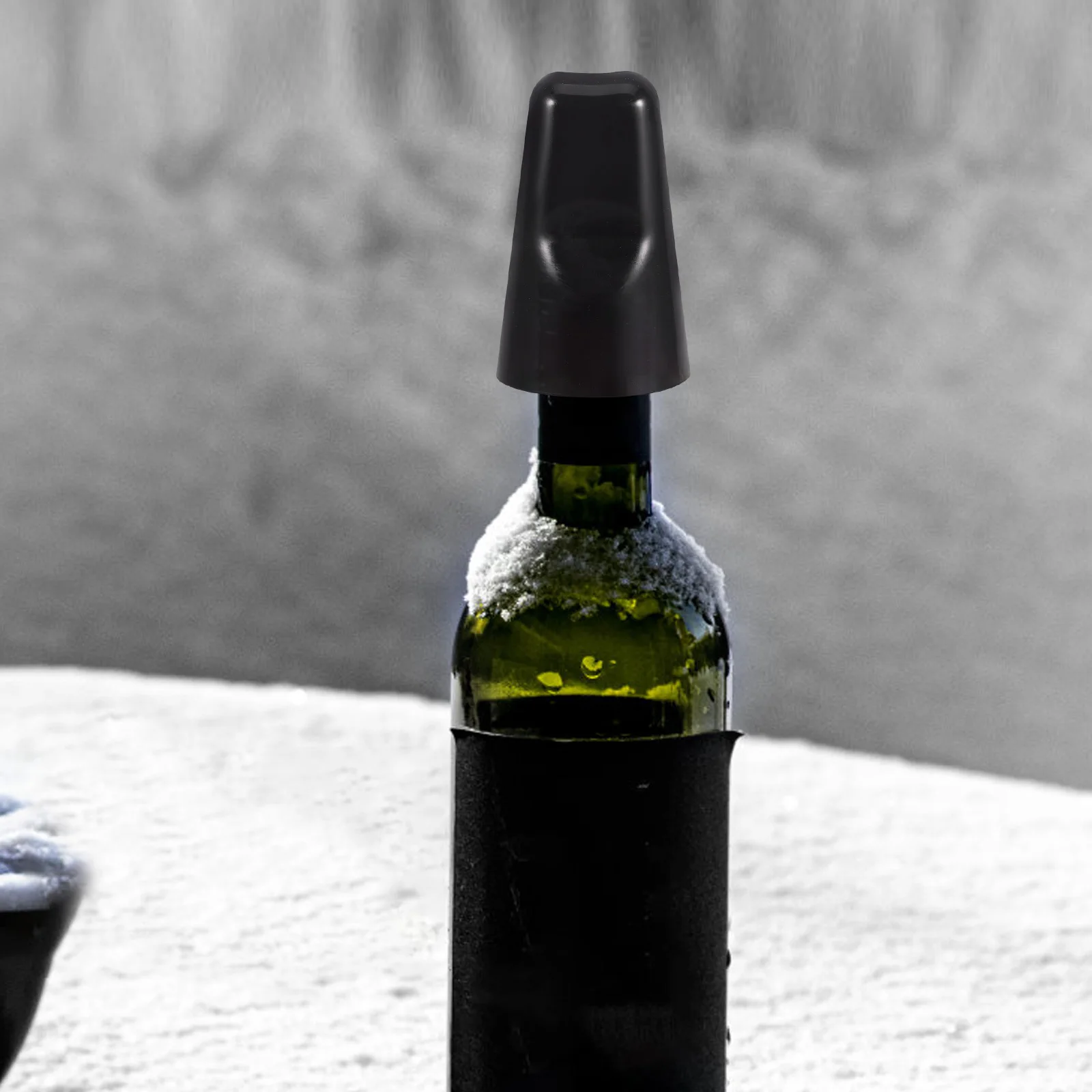 

6pcs Clear Plastic Pourer Cover Cap Wine Bottle Seal Cap Spill Prevention Airtight Lid Drip-Free Dispenser Kitchen Bar Supplies