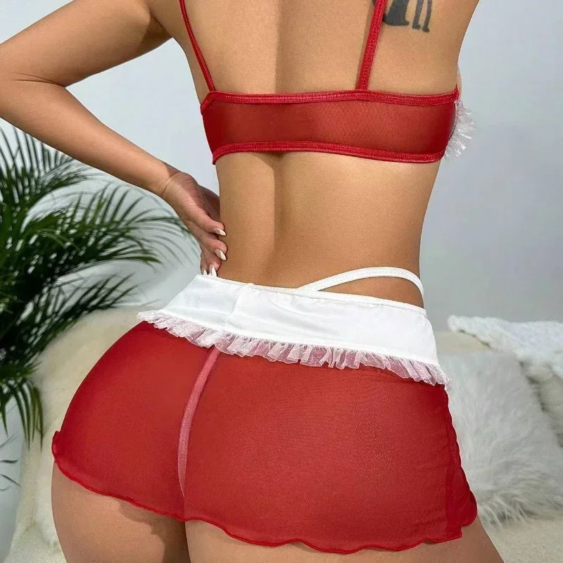 ชุดชั้นในเซ็กซี่ผู้หญิงชุดชั้นในเร้าอารมณ์ตุ๊กตาทารกชุดชั้นในชุด Porno แม่บ้านพยาบาล COSPLAY ชุด Lenceria Sexi บทบาทเล่น