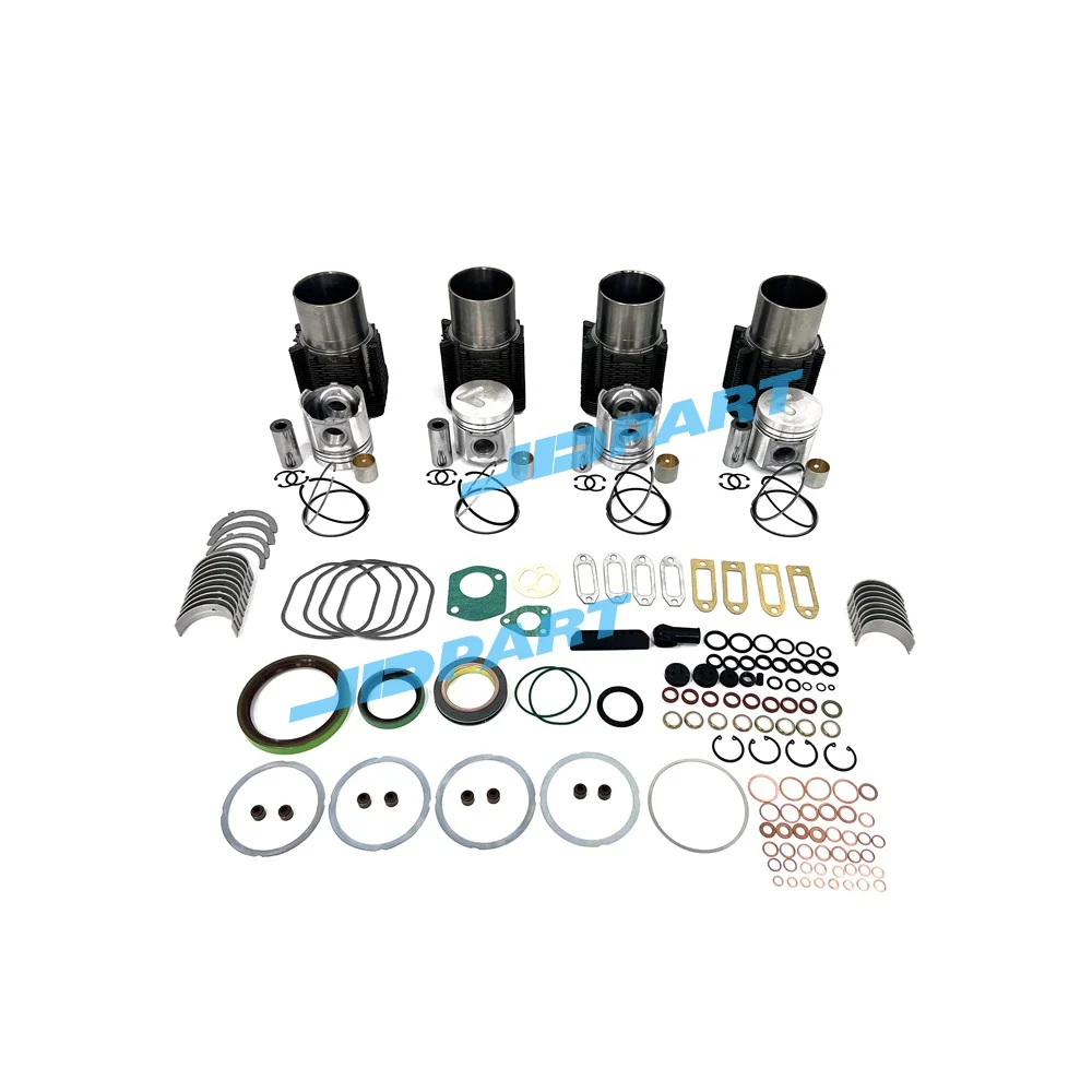 

Cylinder Liner Kit With Gasket Set Bearing For Deutz F4L912W Excavator Engine Parts