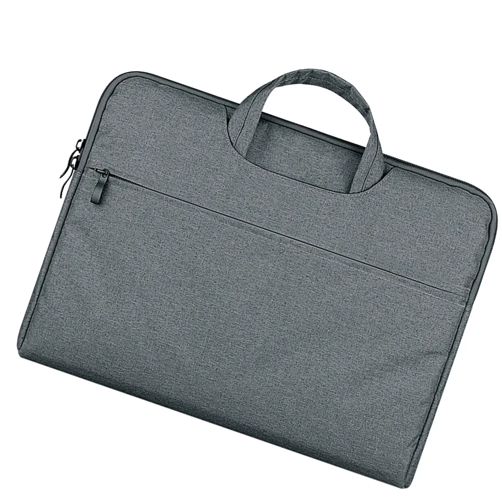 다크 그레이 11.6인치 노트북 가방 패션 내구성 보호 컴퓨터 토트 노트북 핸드백 노트북 가방