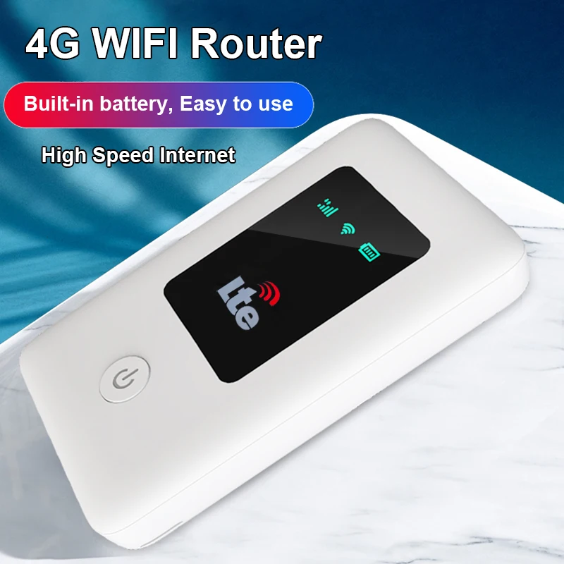 4G router Wireless lte wifi modem Sim Card Router MIFI pocket hotspot built-in battery portable WiFi 10 WiFi users