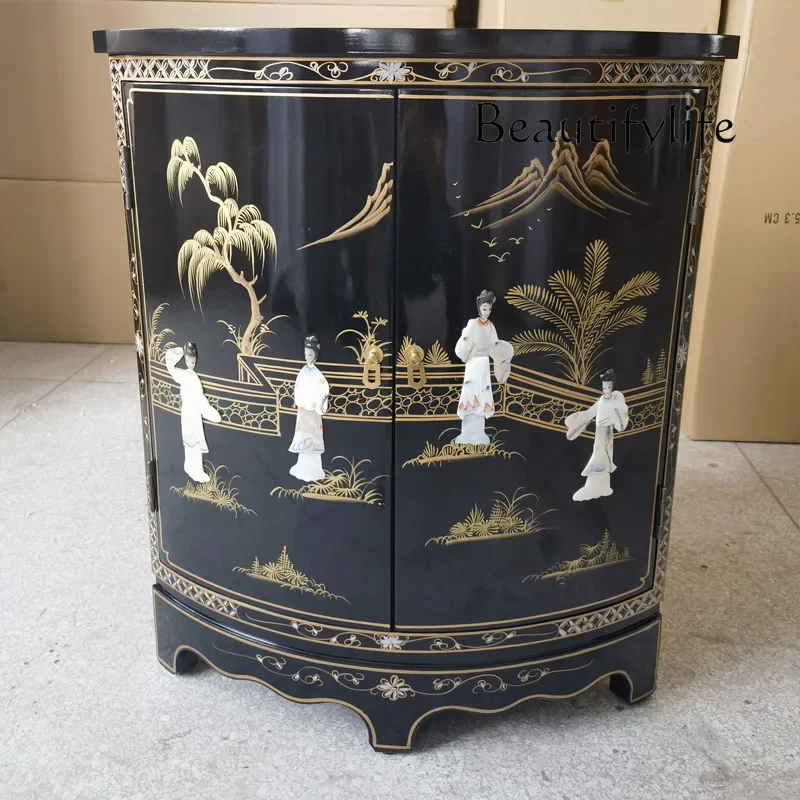 X Shell Triangle Cabinet Corner Storage Storage Cabinet Classical