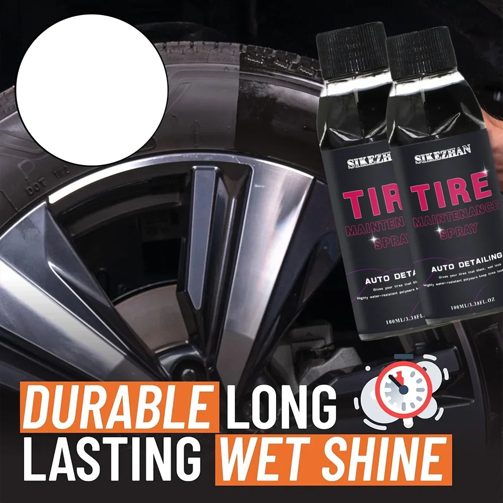 

Tire care wax, plastic and rubber repair agents for all car models, waterproof maintenance and cleaning cream for external gloss