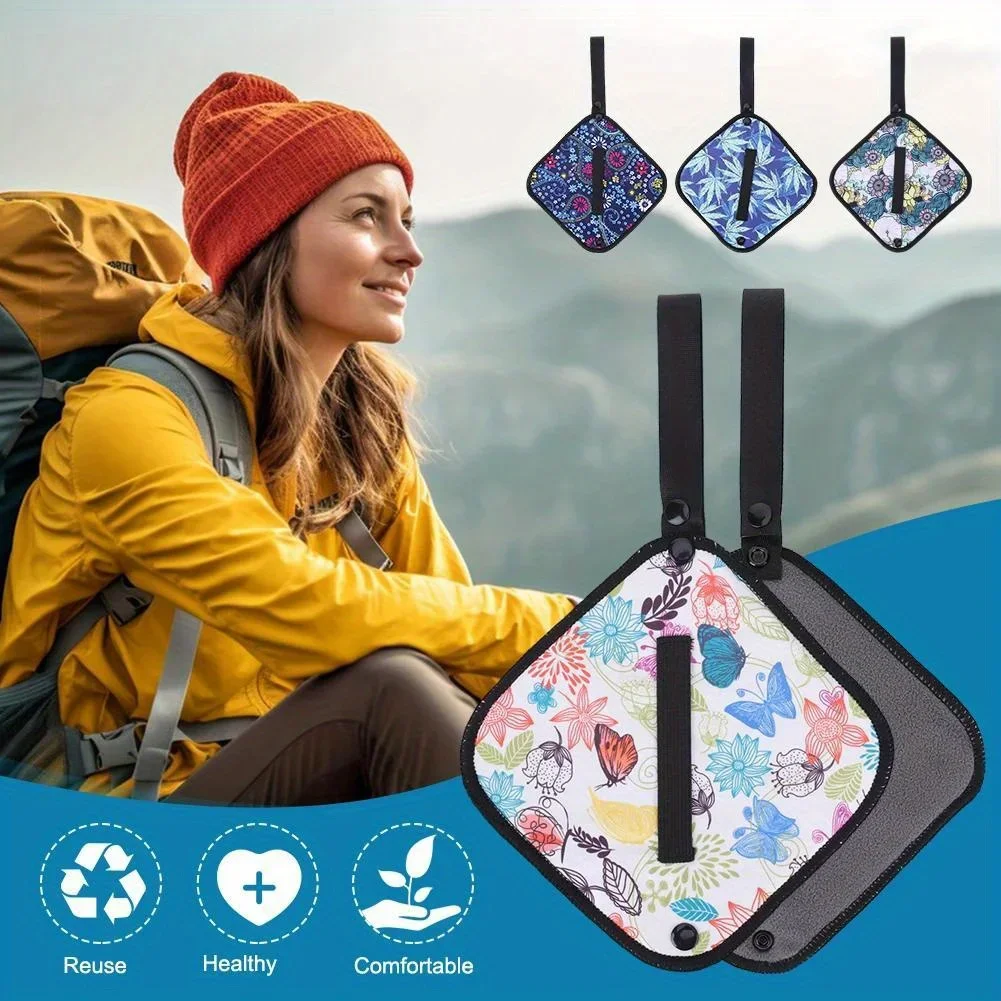 Wiederverwendbares Toilettenpapier für Camping, Outdoor-Pads für Frauen, die im Freien urinieren, Lösung für weibliche Urinierung beim Camping und Wandern – Detail 3