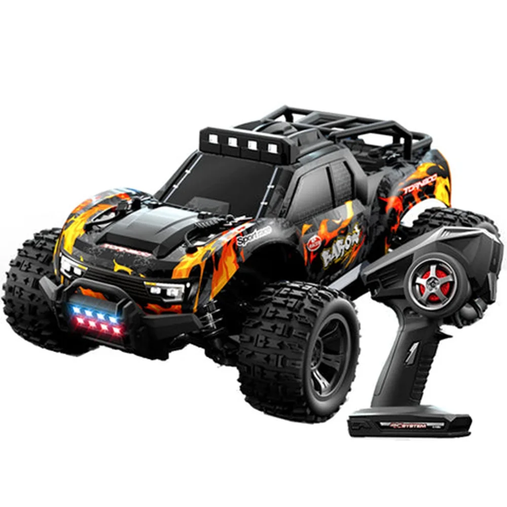 JJRC C8810 1/18 2.4G RC High Speed Off Road Vehicle 28km/h Four Wheel Drive Remote Control Car Carbon Brush Version ESC Lights