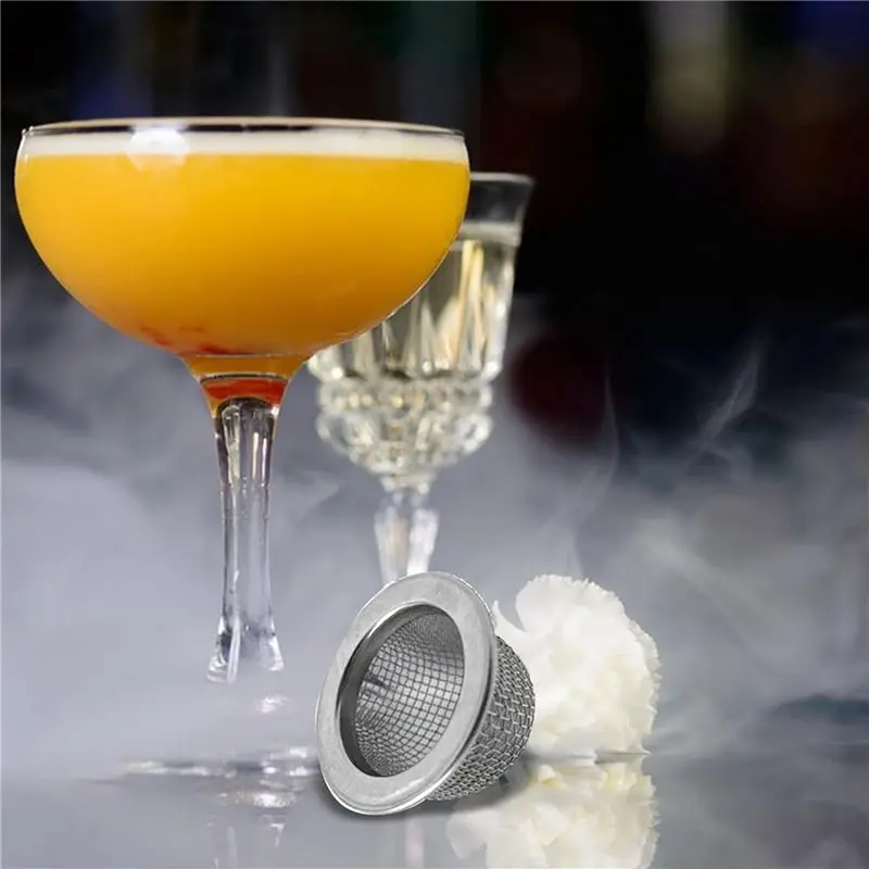 A67M-120Pcs Cocktail Smoker Filter Accessories, Double Screen Filter, Washable Stainless Steel Mesh Screen Filter Bowl