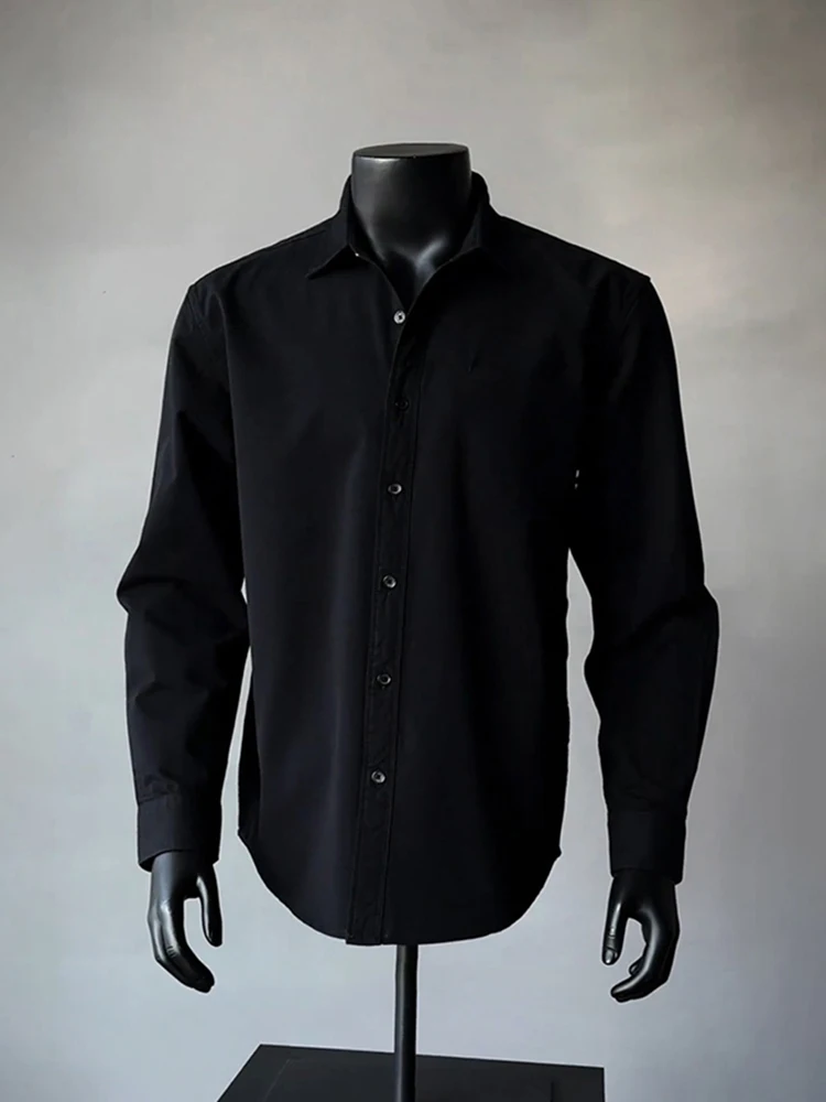 

Мужская хлопковая рубашка Bla Pure Cotton с длинным рукавом для весны и осени, для ношения под одеждой, Cleanfit American Style Jacket, модная одежда для мальчиков