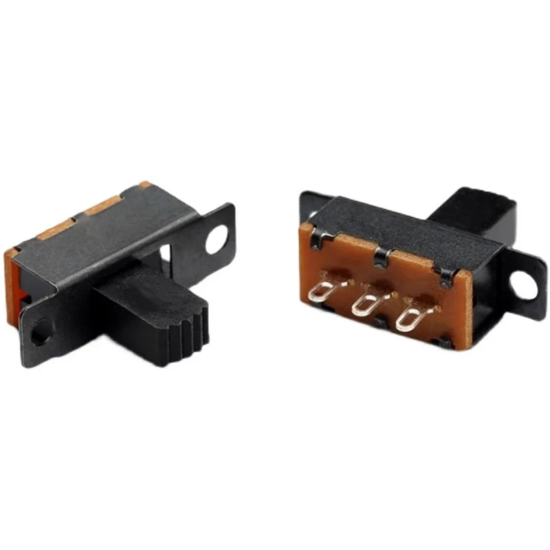 10pcs SS12F32 Toggle Switch Interruptor Mini Slide Switches 3pin feet Handle 5mm G5 SS-12F32