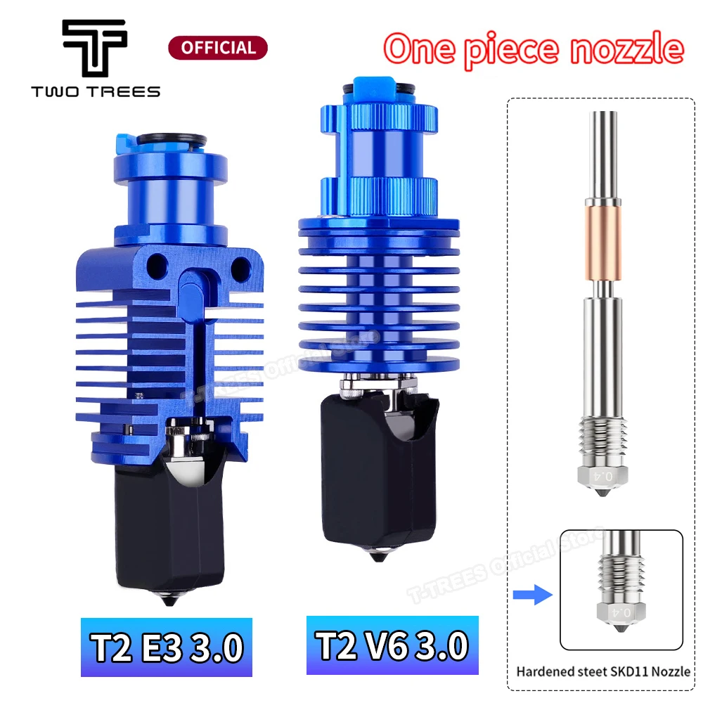 

Высокоскоростная печатающая головка TZ-E3-3.0/TZ-V6-3.0 Комплект Hotend Цельное сопло для Ender 3 VORON 2,4 Запчасти для 3D-принтера Экструдер J-образная головка
