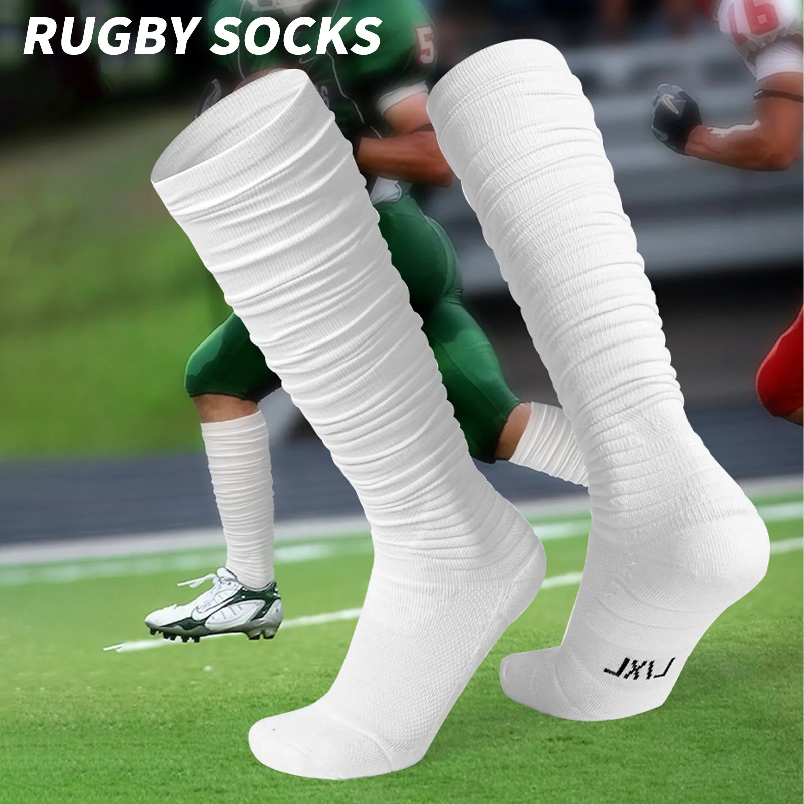 

Scrunch Football Socks Scrunch Football Socks Ultra Long Cotton Knee High Socks Padded Rugby Socks