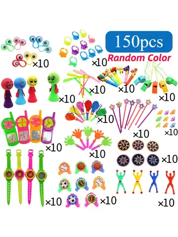 40-150 Pcs Kids Birthday Party Favors Pinata Guest Gift Assortment Giveaway Pinata Stuffed Bulk Kids Toys Gifts