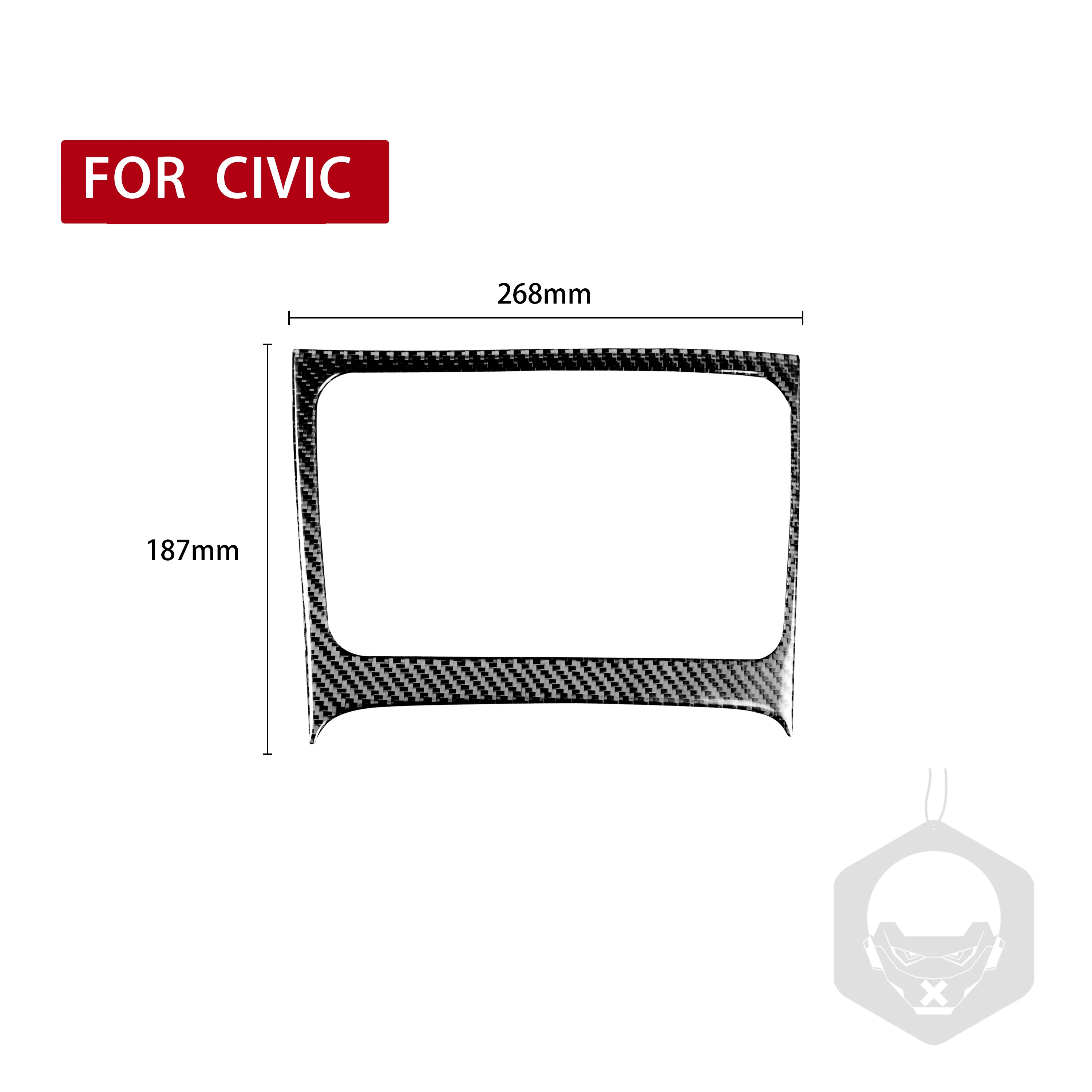 ملصق تخزين كبير داخل السيارة ، إكسسوارات من ألياف الكربون ، الجيل الثامن من دا سيفيك ، ، من من من من من ، من ، من ، من ، من ، من ، من ، من ، #6