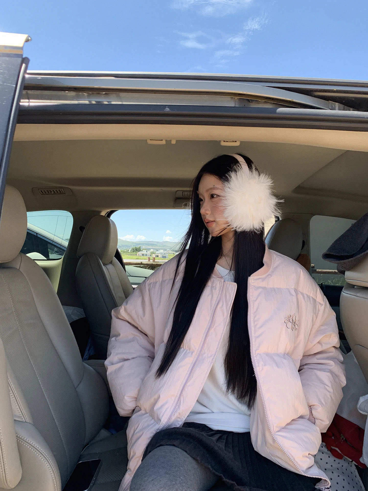 

Pink Du down Jaet Women's Winter 2025 New Sle ort Warmth 90% White Du Feather Outerwear Commute Sle Straight Cut