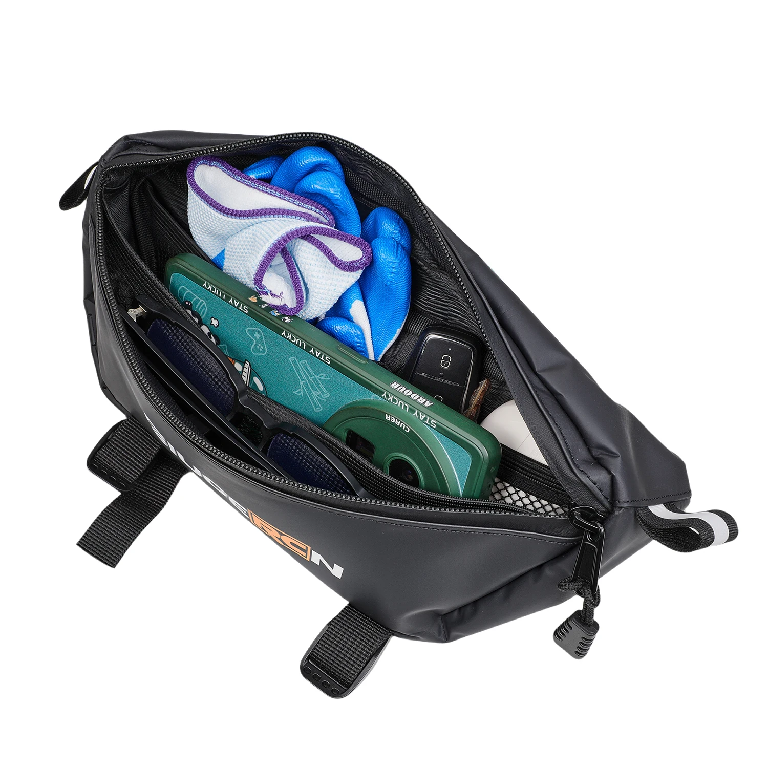 Praktische Lenkertasche, wasserdicht und staubdicht, universell für Surron KTM Honda Kawasaki Q20 Motorradteile und Zubehör – Detail 8