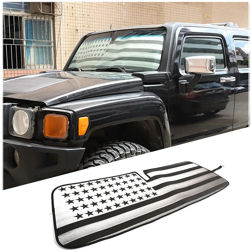 Для 05-09 Hummer H3 солнцезащитный козырек на переднее лобовое стекло, складной анти-ультрафиолетовый навес для всего оконного стекла