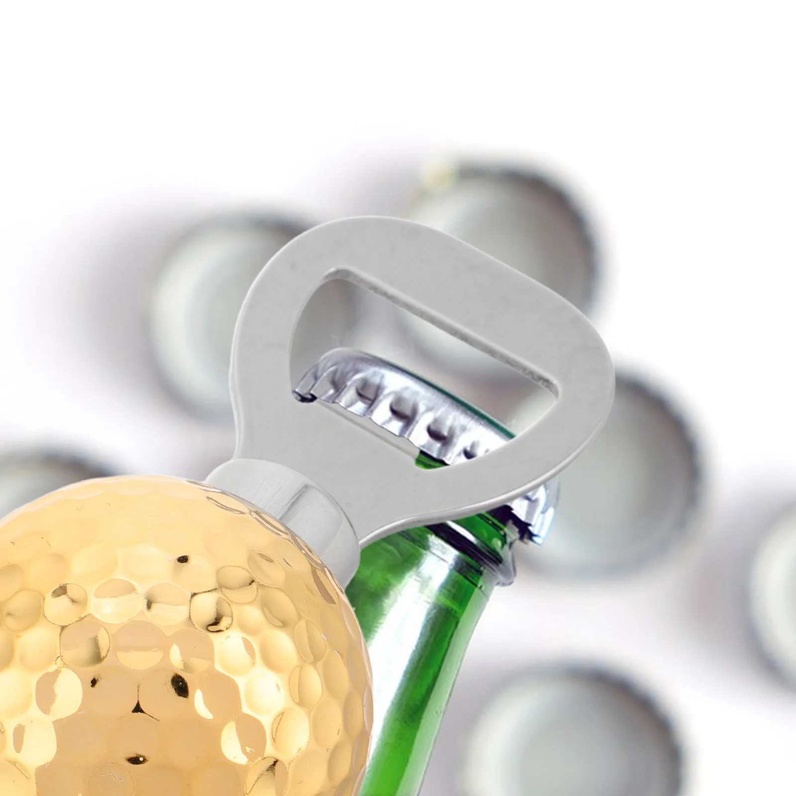 

Stainless Steel Golf Beer Opener Elegant Keychain Gift for Golf Lovers and Enthusiasts Business Presents Raffle Prizes