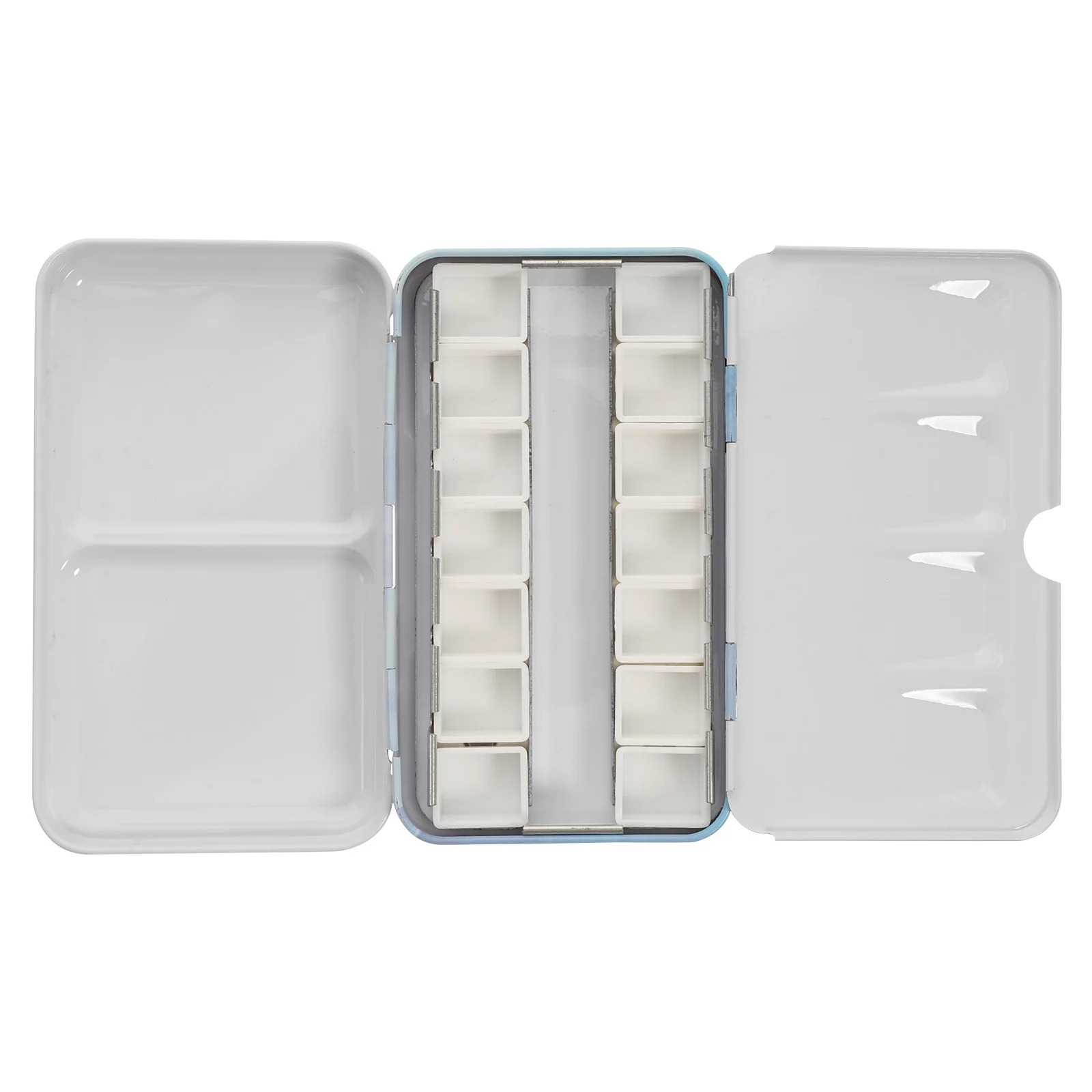 

Watercolor Tin Box Metal Pigment Case With Lid Portable Mixing Painting Tray For Artist Student Empty Watercolor Palette