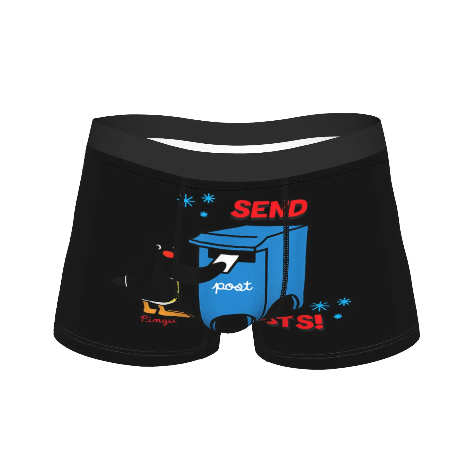 

Pingu Noot Noot Underwear Man Underpants Customs Sexy Soft Boxer Shorts High Quality Shorts Briefs Large Size