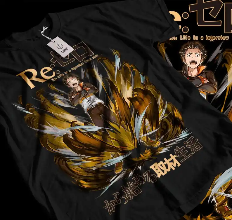 Re:Zero Natsuki  Subalu  Anime Tee All size