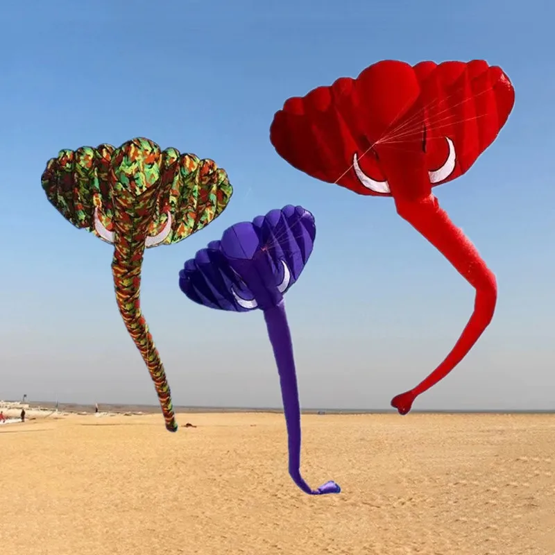 Grote olifant vliegeren zachte gigantische vliegeren vlinder Hangmat vlieger paal vliegeren reel regenboog hoge vlucht vlieger parafoil