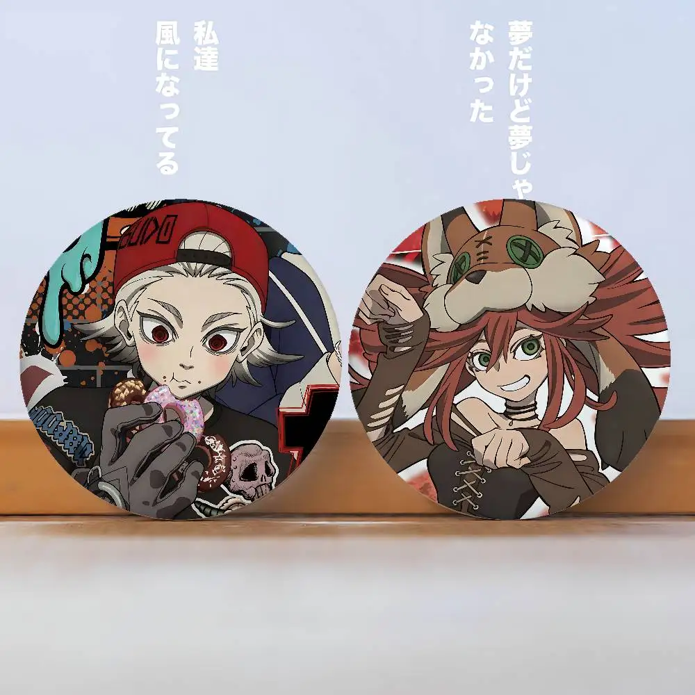 G-GACHIAKUTA Badges Peripheral Lapel Pins Tinplate Round Brooch For Shoulder Bag Accessories Souvenir Gifts