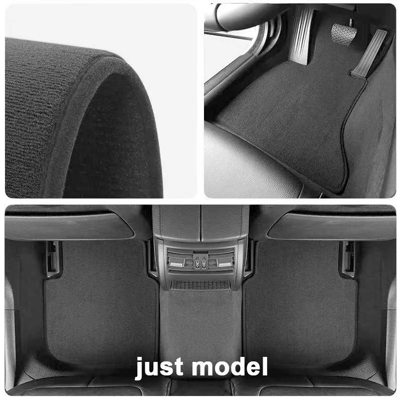 Nylon Suede  Velour mats set for Mercedes G W463 Long off-road (2008-2018) -Black