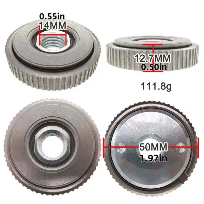 M14 smerigliatrice angolare filettatura universale smerigliatrice angolare piastra di pressione smerigliatrice angolare a sgancio rapido accessorio dado flangia per la sostituzione