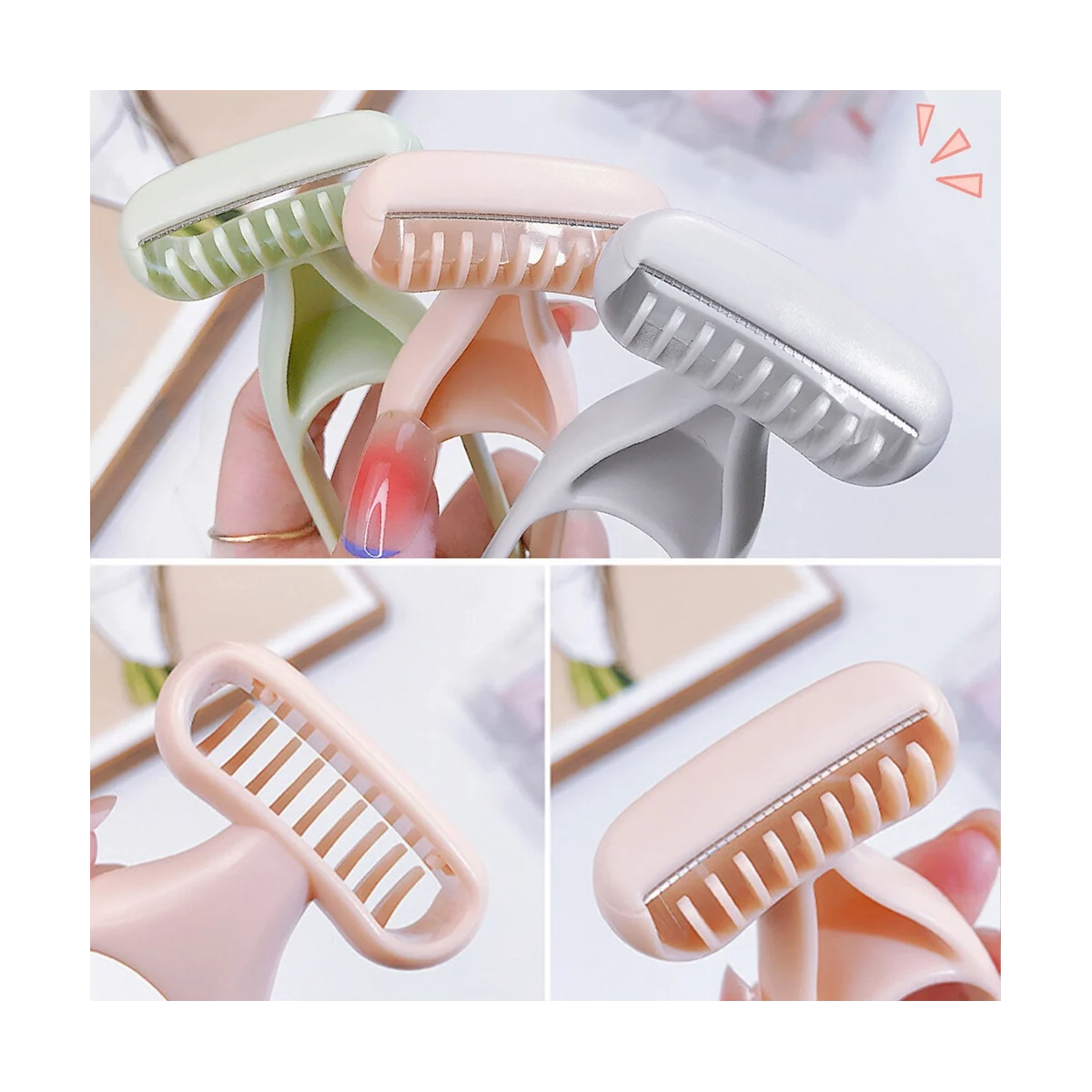 Physical Epilator Painless Safe Body Hair Hair Trimmer Reusable Easy Cleaning Shaving Hair Remover (A)