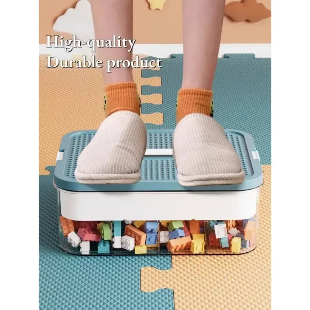 Classified storage Stackable Building Block Storage Box Transparent Dustproof Moisture-proof Plastic Storage Boxes Kids Lego
