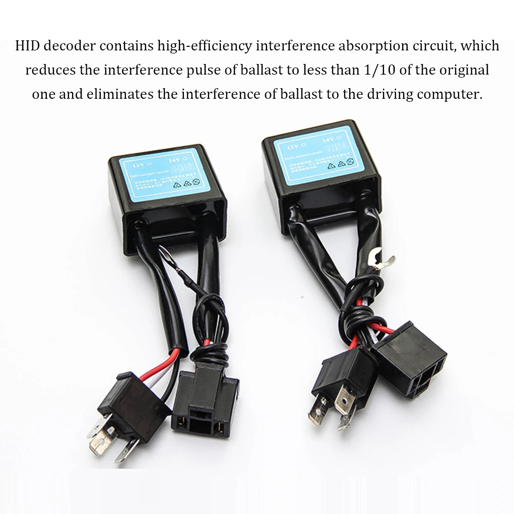 2X H4 LED 역 극성 변환기 전문 경량 스위치 하네스 어댑터 극성 인버터 자동차 액세서리