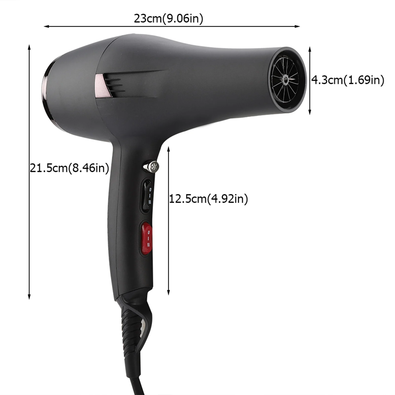 Blower pengering rambut มืออาชีพพร้อมหัวเป่าลมเย็น2หัว2000W น้ำหนักเบาใช้งานได้จริงใช้เป่าลมเย็นจัดแต่งทรงผมเงียบเป็นพิเศษ