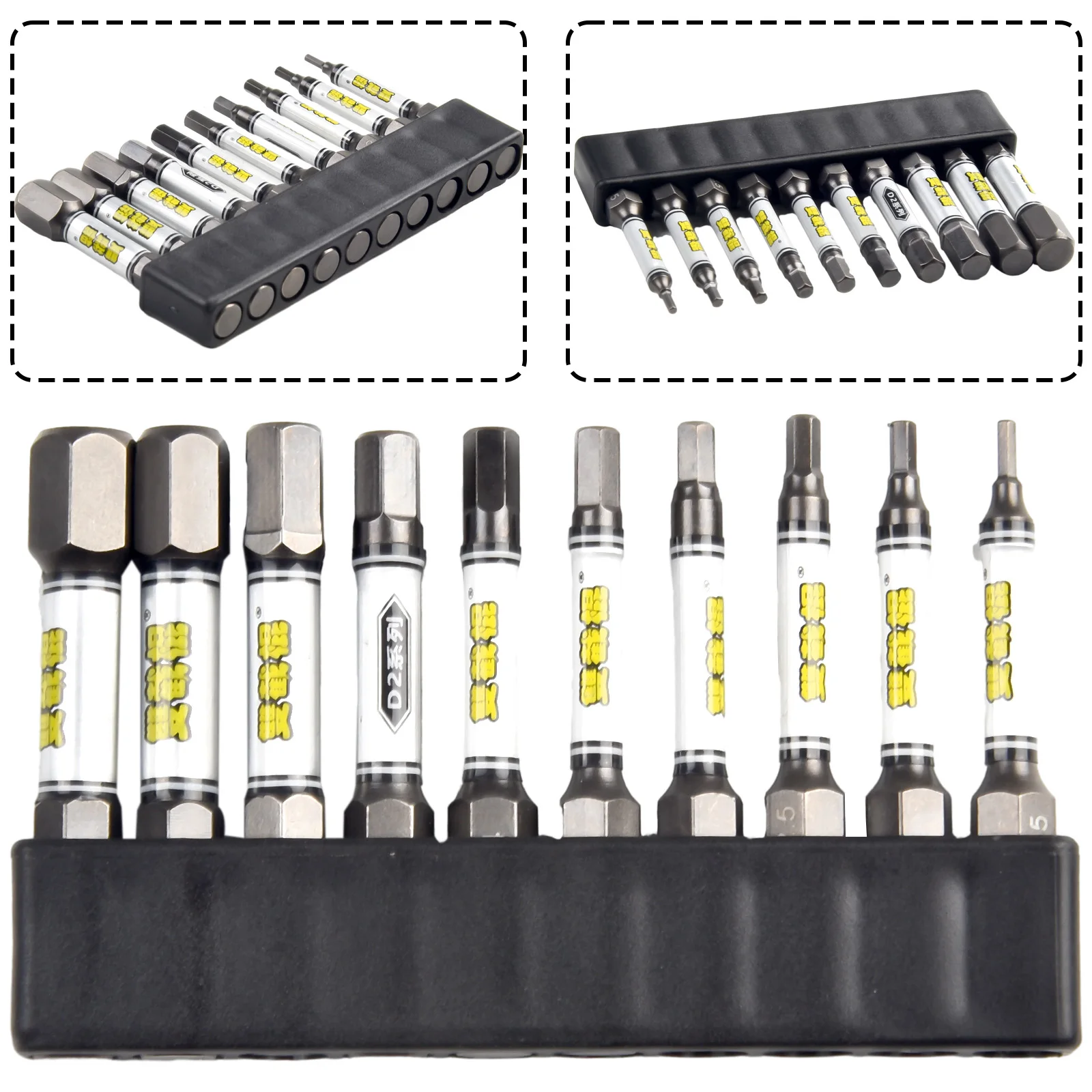 1/4inch Screwdriver Bit Set Magnetic Drill Batch Head Torx Hexagonal Cross Head Magnetic Tamper Proof Screwdriver Bits