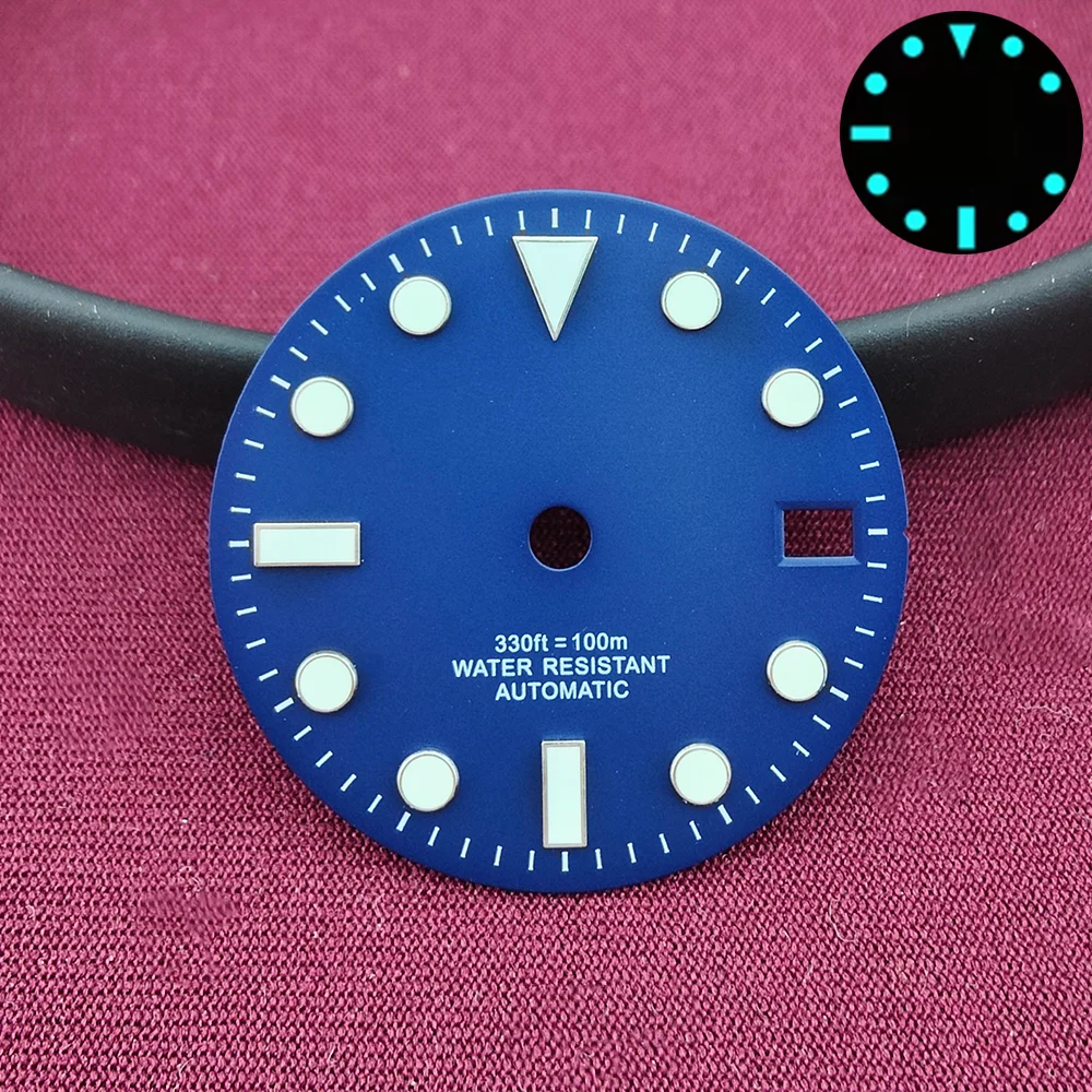 28.5mm NH35 Dial SUB Dial NH35 Diver Dial BGW9 Luminous NH35 Face NH34 Dial NH35 Hand Calendar Dial GMT Dial Accessories - view 4