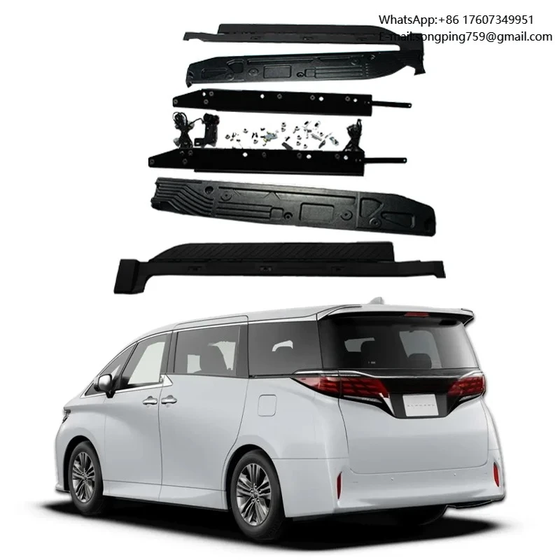 Hot Sale Accessories Aluminium Alloy Electric Side Step for TOYOTA CROWN VELLFIRE/Alphard 2024+ Running Boards