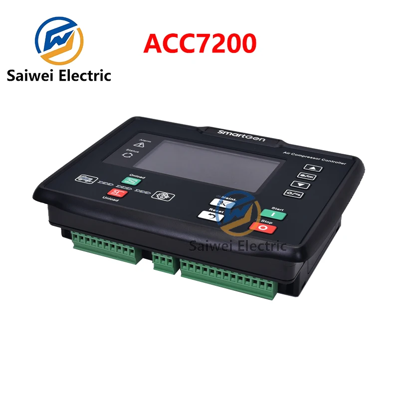 SmartGen ACC7200 diesel driven air compressor controller, 4.3-inch color screen+USB+RS485+CANBUS