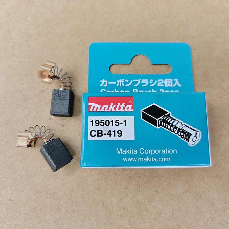 Makita CB-419 195015-1 Carbon Brush 2 Pieces OEM-Spec Replacement Carbon Brush for Power Tool Motors