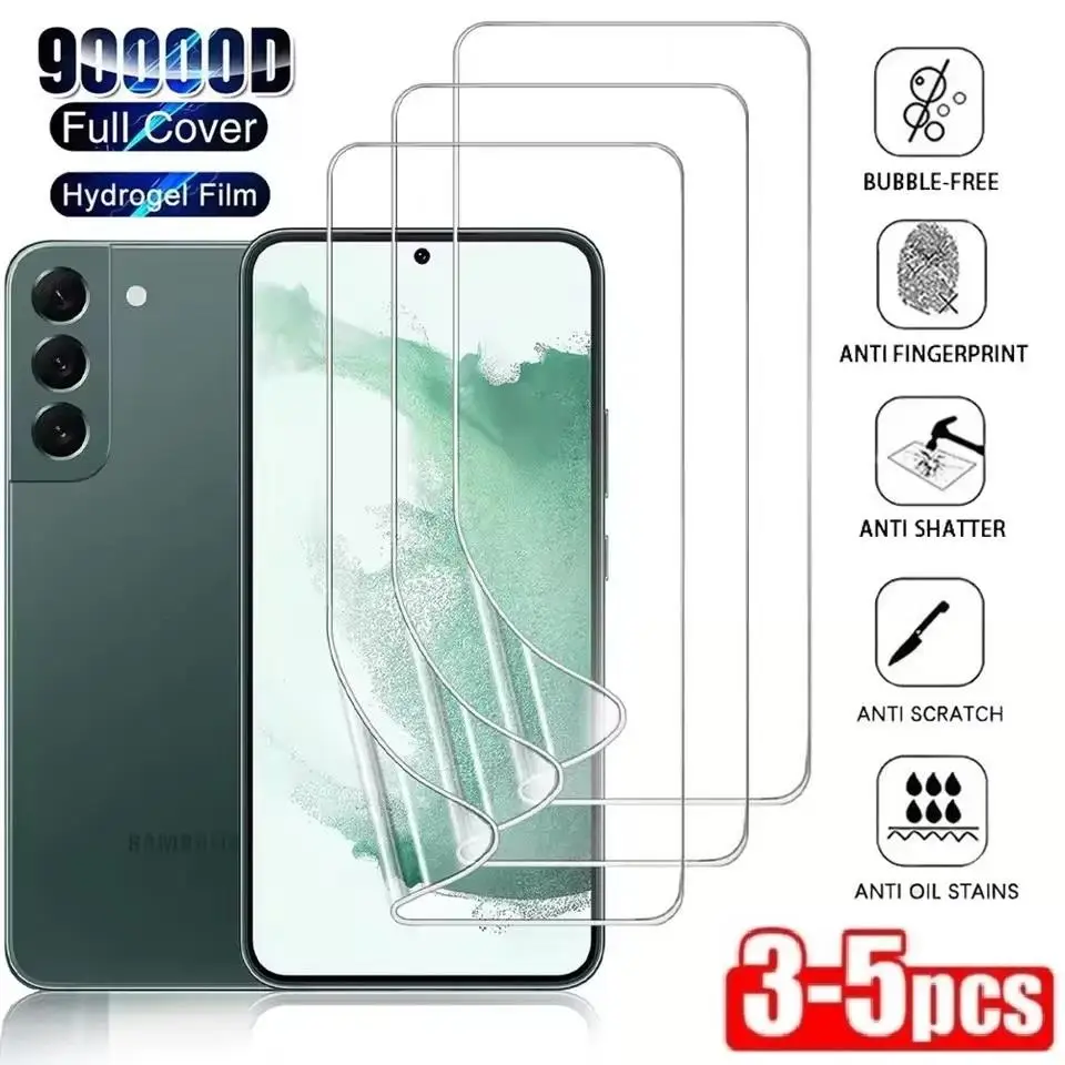 3-5 szt. Folia hydrożelowa Ultra-HD do ochrony ekranu Samsung Galaxy S26 S25 S24 S23 S22 S21 Ultra S24 S23 S21…