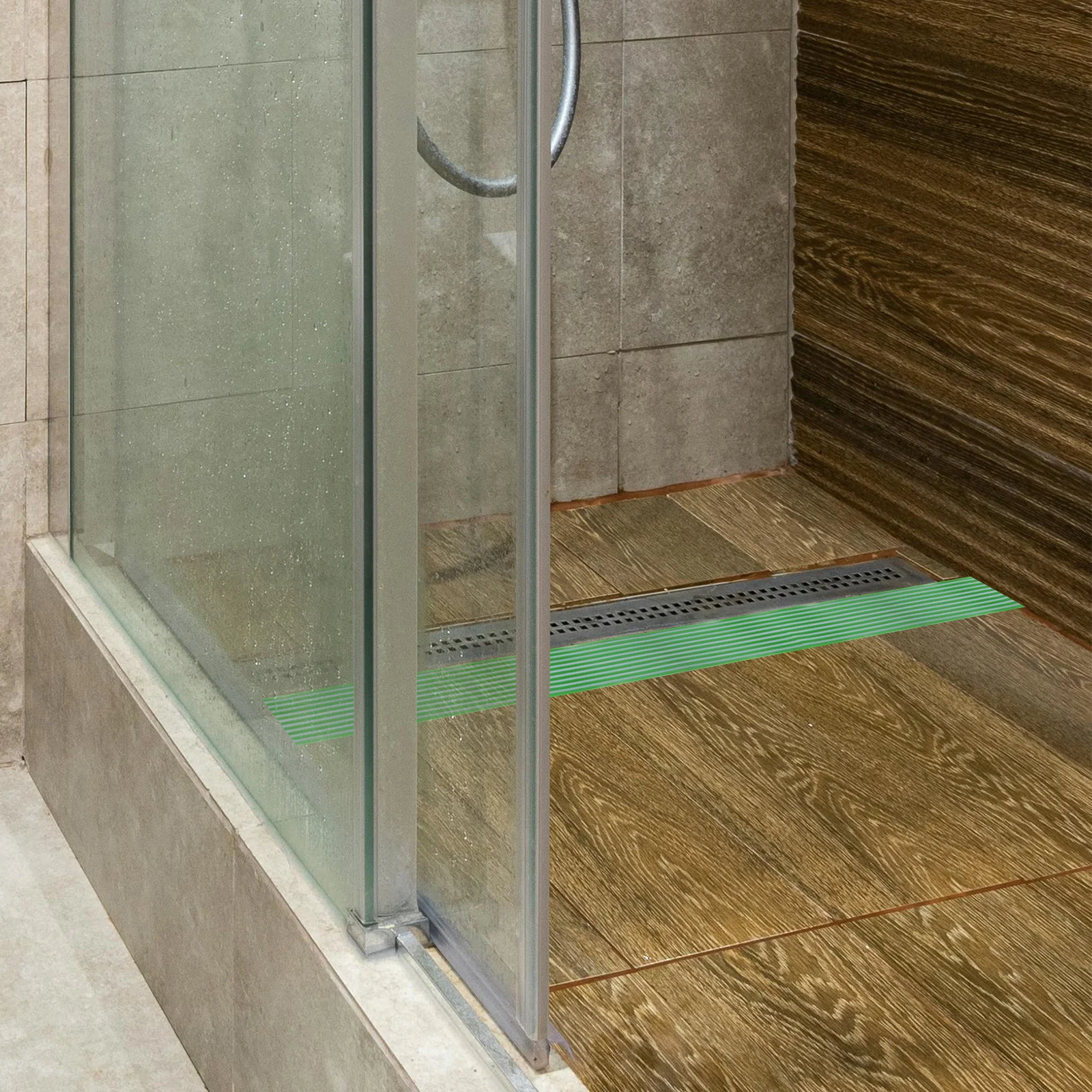 

Stair Edge Protector PVC Non Slip Grip Tape DIY Safety Mat for Stairs Steps Shower Rooms Visibility Stair Edge Guard Pad