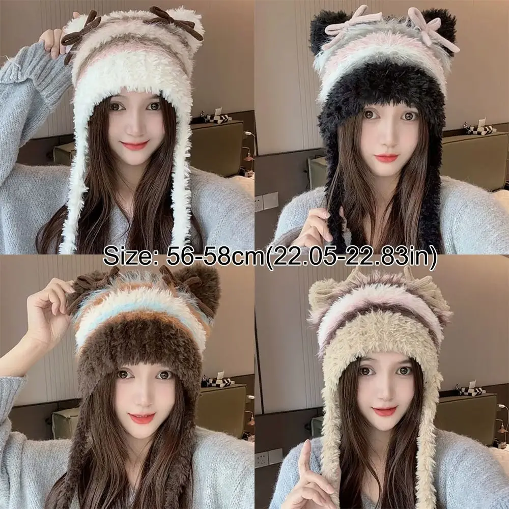 موضة جديدة الباردة واقية فو الفراء قبعة صغيرة رشاقته الباردة حماية الشتاء مكافحة الباردة قبعة المنغولية قبعة النساء الملحقات #6