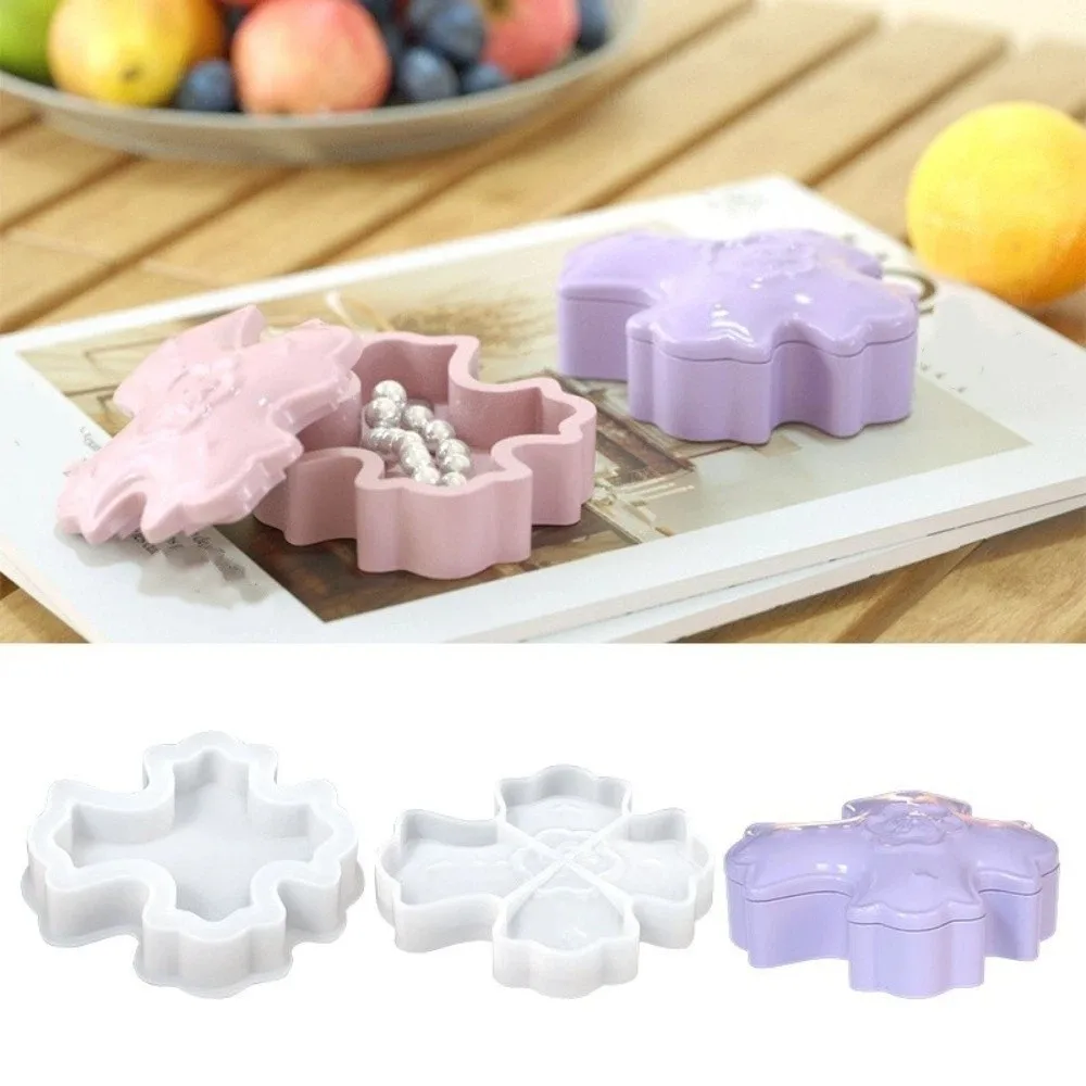 

Easter Theme Cross-shaped Storage Box Mold Flexible Non-stick Silicone Candlestick Mold DIY Decorative Plaster Mold