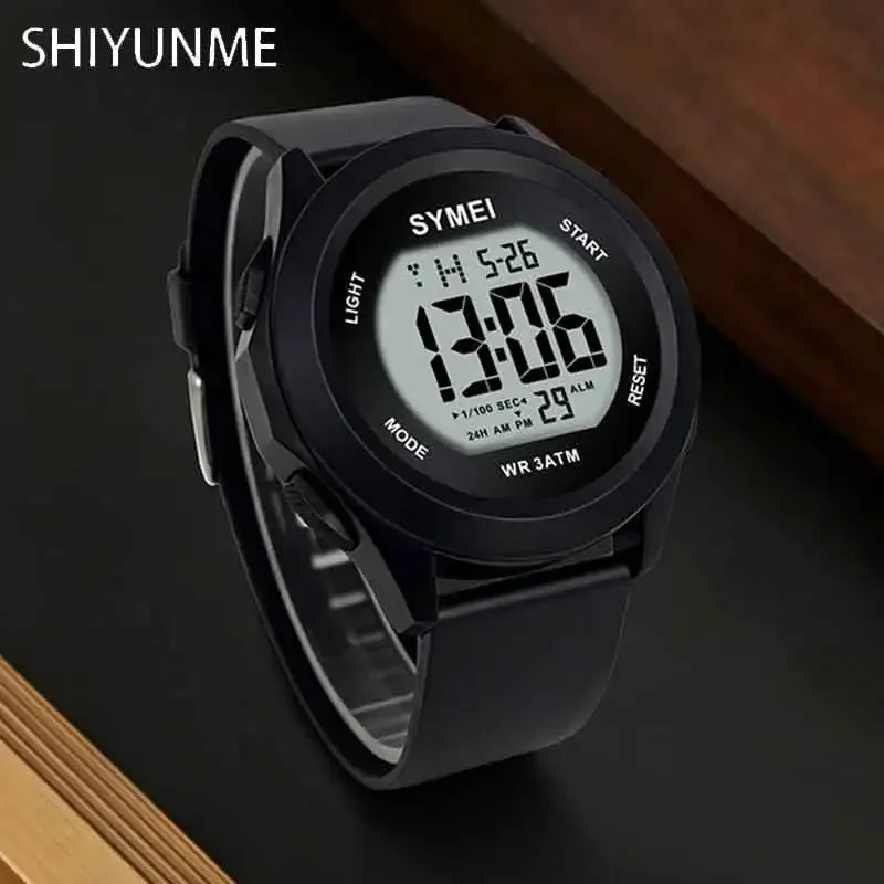 SHIYUNME New Man Watches Digital Sports Luminous Multifunction Waterproof Alarm Clock Watch Outdoor Fashion Electronic Men Watch
