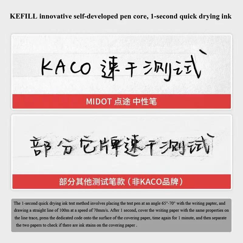 جديد KACO Midot حبر جل رولربال السلس الكتابة القلم ، 0.5 مللي متر غرامة نقطة الحبر الأسود مشبك معدني سعة كبيرة KEFILL عبوات الأقلام #6