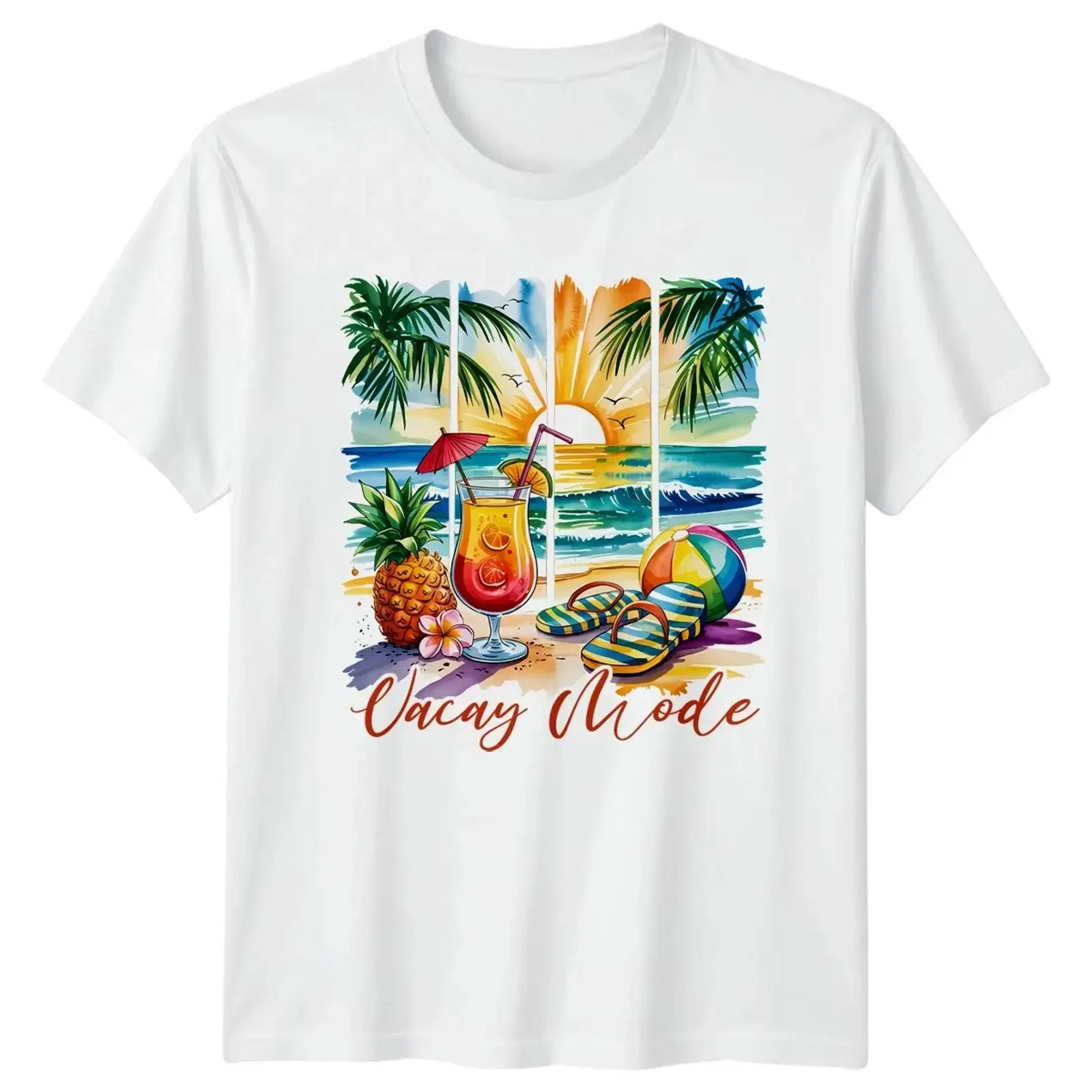 Vacay Mode T Shirt Tropical Sommer Strand Urlaub Geschenk für Sie und Ihn vintage Washed Stylish Comfortable graphic fashion