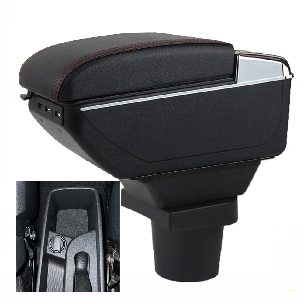 

For Hyundai I10 2024 armrest box central Store content box with cup holder ashtray interior USB Drive right