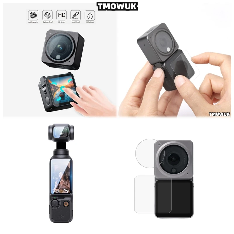 

For DJI Pocket 1 2 Osmo Pocket 3 Action 2 4 Pro Tempered Glass Camera Screen Protector