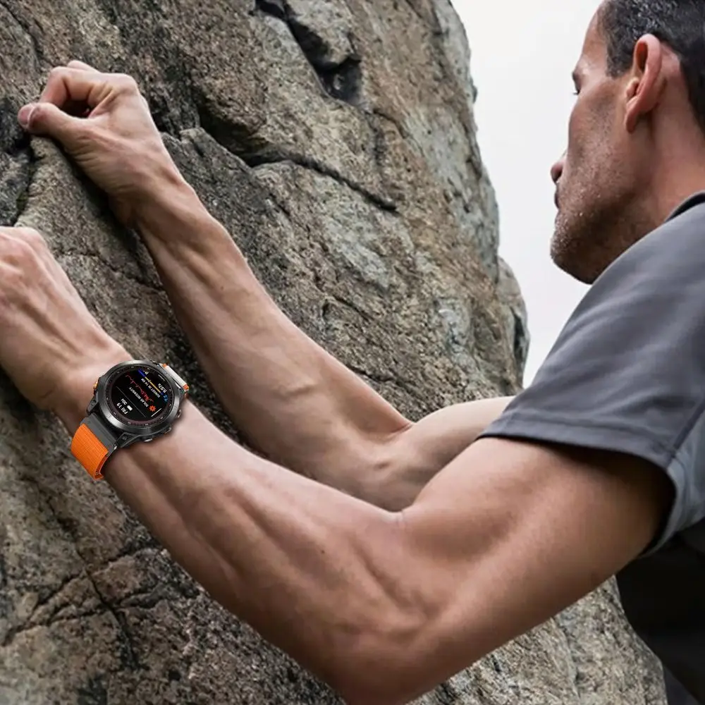 Нейлоновый ремешок для часов, сменный гибкий нейлоновый ремешок с петлей, умные часы, модный ремешок для часов, браслет для Garmin Fenix7/5X/6X7X