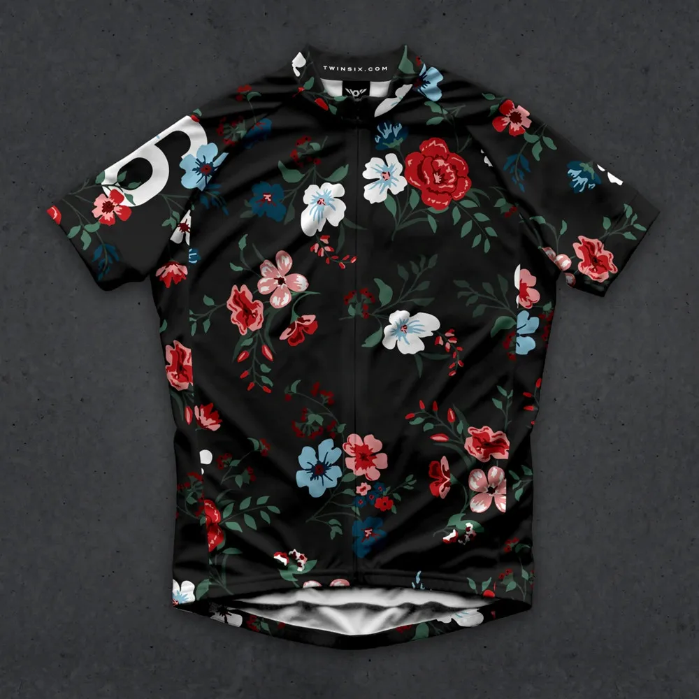 Twin Six 6 Men Cycling Jersey Summer Bike MTB Quick Dry Shirt Sun Protection Printed Sweatshirt Ciclismo Triathlon Top Uniform