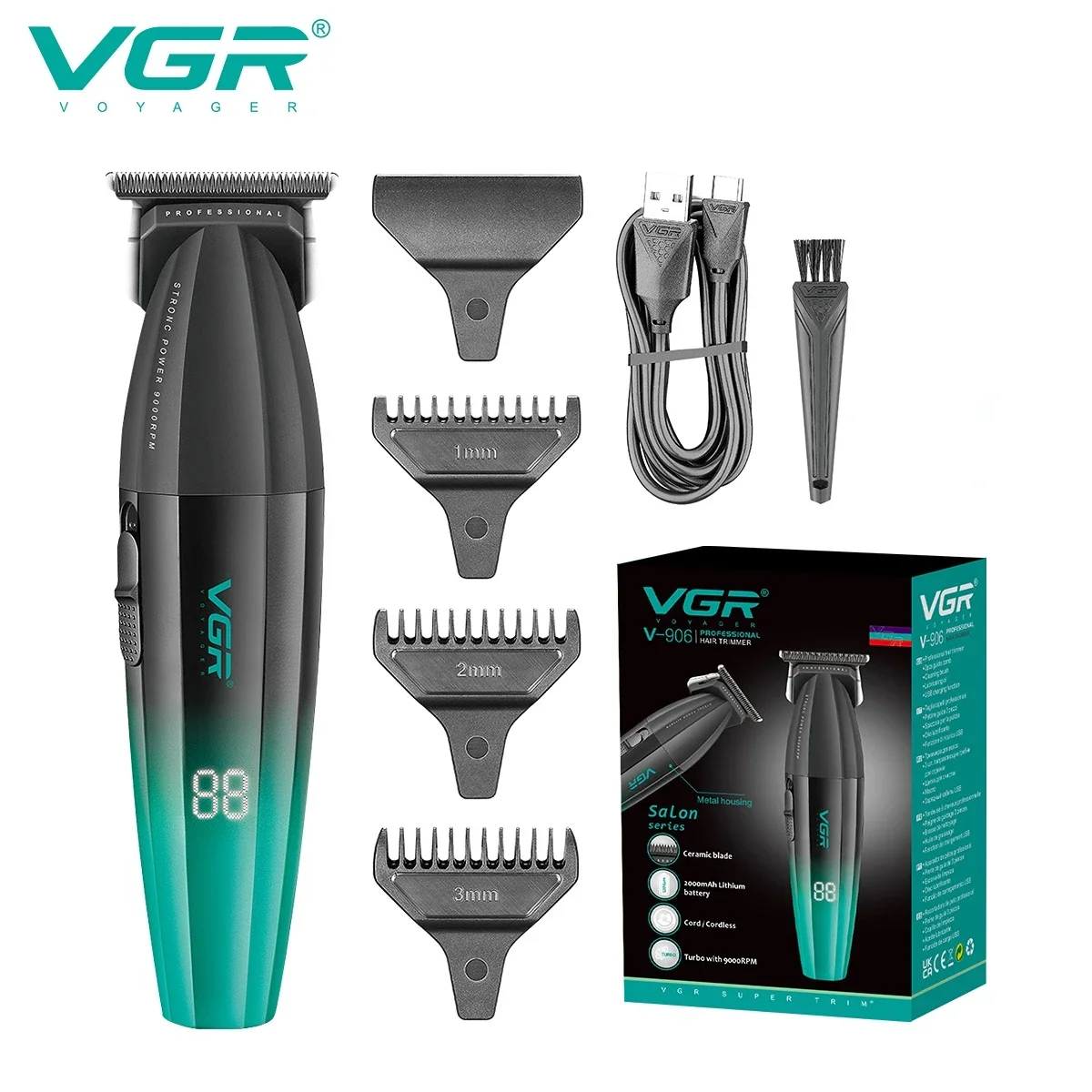 مُقَصّة شعر احترافية VGR905: تقييم شامل لجهاز تقطيع الشعر المحمول بتصميم معدني