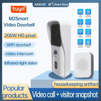 2.4G WiFi Video Doorbell 1080P Smart Outdoor Wireless Intercom Waterproof Wireless Camera with AC/DC Power Supply